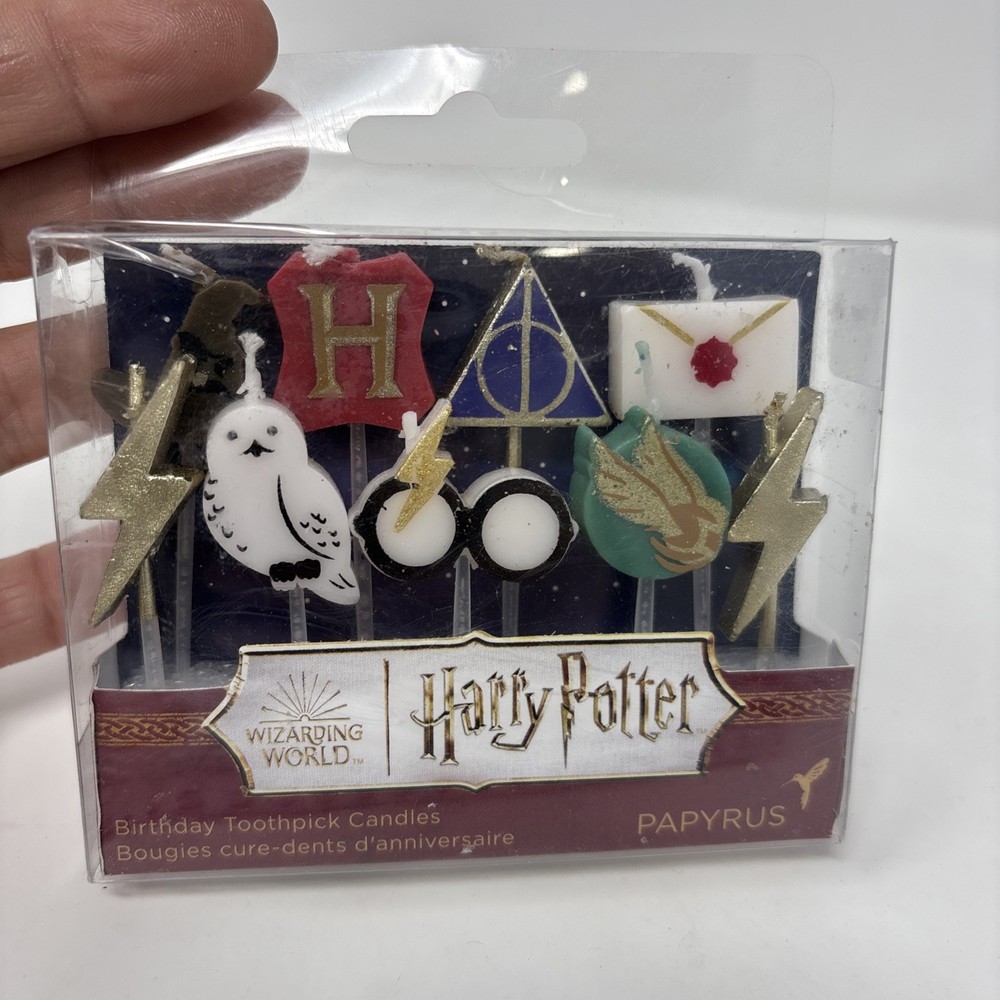Papyrus Birthday Candles, Harry Potter Cake Topper (9-Count)