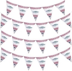 Rawlings Baseball Official MLB Plastic Pennant Banner – 12ft (Pack Of 1)
