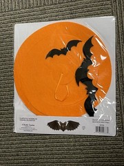 Beistle Felt Bats Whirl Spiral Halloween Decoration for Spooky Party Supplies