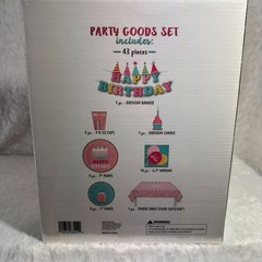 Birthday Party In A Box Set 43 PIECES Happy Birthday Set NEW Sealed