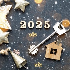 MECCANIXITY 2025 Graduation Year Charm 3D Metal Tassel Year Number Charm Year Pe