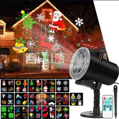 Christmas Snowflake Projector LED Moving Halloween Laser Light Outdoor Landscape