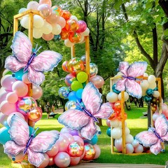 10 Globos De Mariposa Grandes 40 Pulgadas Decoracion Para CumpleaÃ±os Baby Sh…