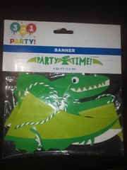 DINOSAURS Party Banner 4.92 Foot Long