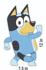8 Bluey Bingo Removable Floor Decals Sidewalk Birthday Party Decorations
