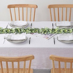 MAKHOT 5.9FT Eucalyptus Garland, Artificial Greenery 5.9 feet, Green-1pcs