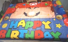 Mario Happy Birthday Tapestry Backdrop Banner 70 X 47 Inches Party Supplies