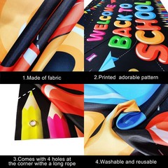 , Welcome Back To School Banner – XtraLarge, 72×44 Inch | Back To School Back…