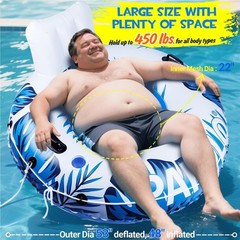Inflatable River Tube Float 53Pool Float Adult, Tubes for Floating Heavy Duty