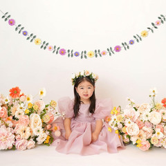 Felt Colorful Daisy Banner – Spring Birthday Wedding Party Decorations,Colorful