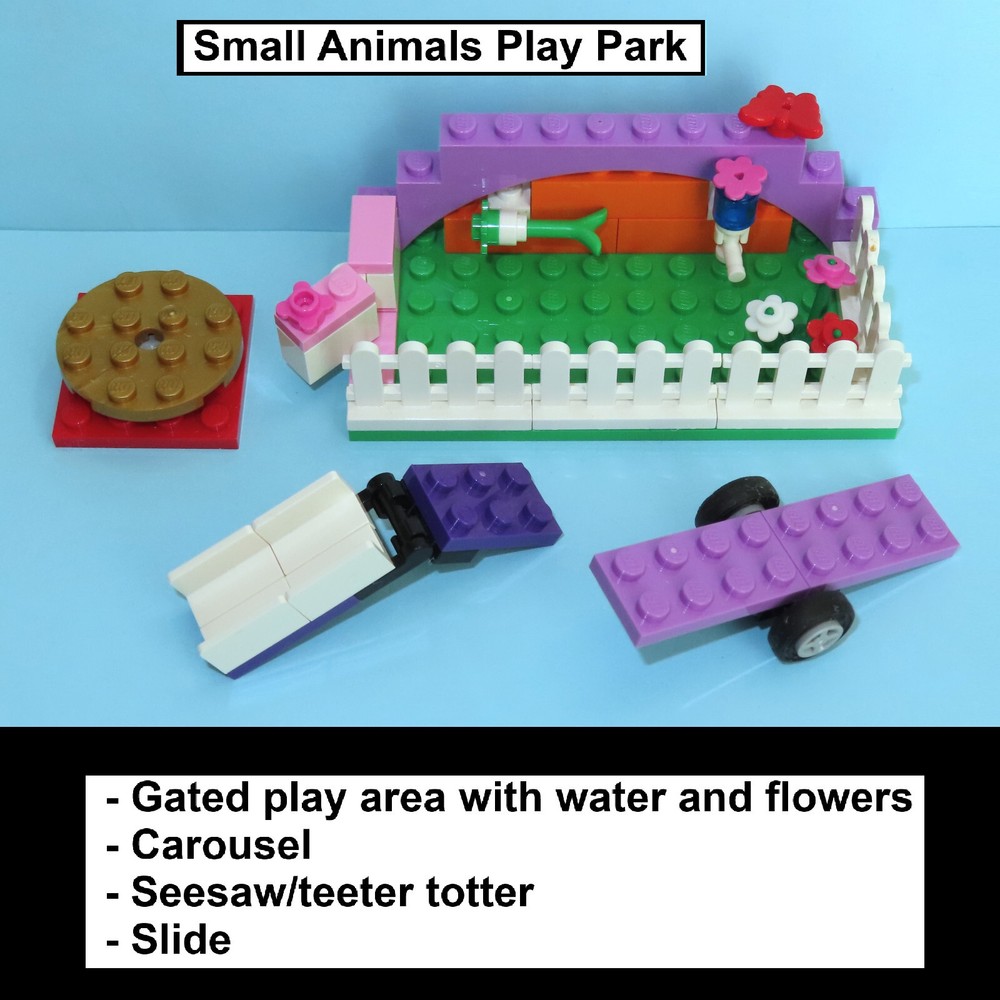 Small Animal or Pet Playground Dogs, Dragon, Bunny MOC – MADE OF LEGO BRICKS