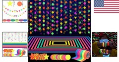 Durable 127ft Neon Party Decoration Set – UV Reactive, Perfect for Any Event