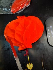 3 Chinese Red Lanterns Decors for New Year, Spring Festival, Wedding