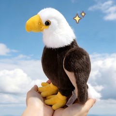 Bald Eagle Stuffed Animal Plush Toy Soft American Eagle Plush for Kid Home Decor