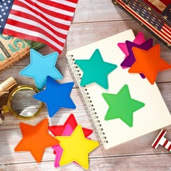 108 Pcs Star Cutouts Bulletin Board Paper Die Cut Watercolor 3.15 In Decor
