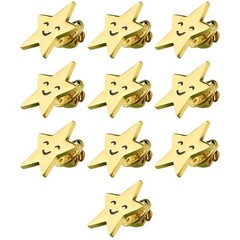 10pcs Humorous Alloy Smiles Pin Safe Edges For DIY Fashion Accessories Gift