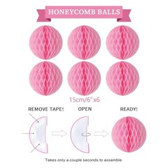 Birthday Decorations Kit – 16-Piece Set with Pre-Strung Happy Birthday Pink