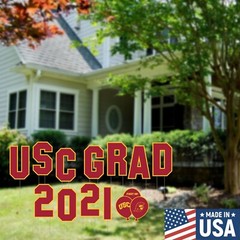Official USC Grad Die Cut Yard Display Sign Set