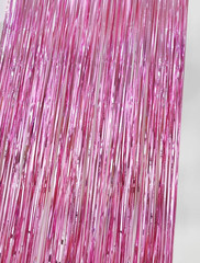 10 Pack Pink Themed Party Decorations 3.3×6.6 ft Foil Fringe Curtains