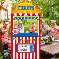 Carnival Circus Party Decorations Carnival Ticket Booth Circus Theme Photo Booth