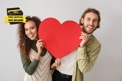 36 Pcs Large Red Heart Cutouts Paper Hearts Shape Cut-Outs Red Valentine’S Day H
