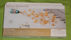Balloon Garland Kit Bottle GOLD WHITE 95 Piece Kit Decoration