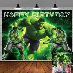 Hulk Birthday Decor Party Supplies Backdrop Banner Background Poster 5x3ft