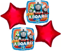 Thomas Birthday Party Decorations Balloons BackDrop Swirls Centerpieces The Tank