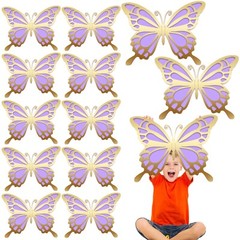 12 Pcs Large Butterfly Party Decoration Paper Butterfly Stickers in 2 Differe…