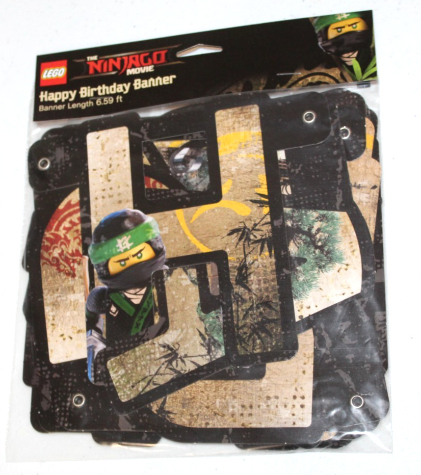 Lego NINJAGO Movie Happy Birthday 6 Ft Banner Party Boys Girl