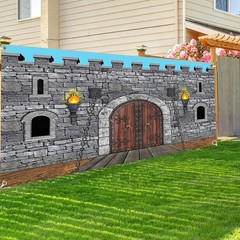 Medieval Party Decorations Castle Backdrop Knight Wall Backdrop Keepers of Th…