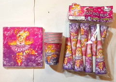 Bundle of Cute Dancing BearTheme Kids Party Supply 71 pcs
