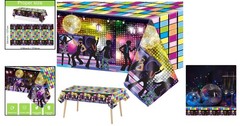 70s Disco Party Tablecloth Set 3 Large Plastic Rectangular Decor