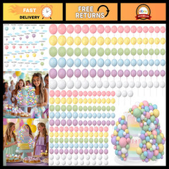 240 PCS Mini Balloons Cake Toppers – Foam Ball Decorations for Birthday & Weddin
