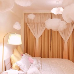 Artificial 3D Fairy White Fake Clouds Cotton Wedding Party Stage Decoration Prop