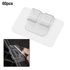 Transparent Outdoor String Light Hooks: 60-Pack Self-Adhesive Cable Clips!
