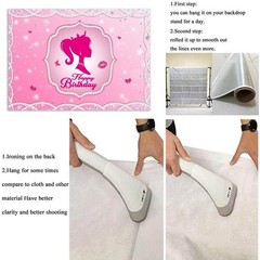 Pink Pearl Princess Birthday Backdrop, 5×7′ Girl’s Party, Crown & Sparkle Design