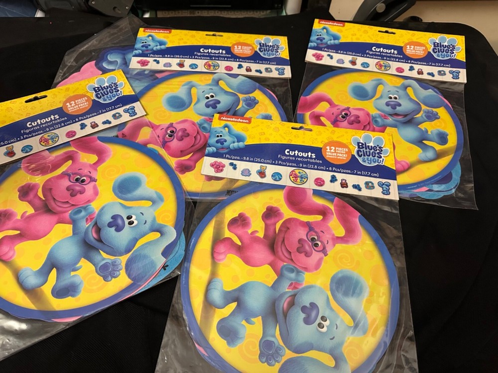 Blues clue party decor center pieces, party supplies birthday party decorations