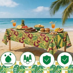 Luau Party Decorations – Plastic Tablecloth for Summer Party Decorations | Lo…