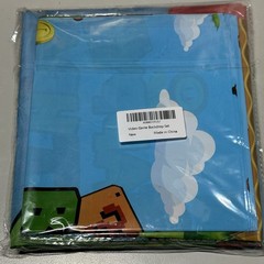 3pcs Mario Bros Table Cover 108”x54” Kids Mario Brothers Birthday Backdrop 7×5’