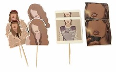 Taylor Swift Birthday Party Supplies / Hanging Banner & Cupcake Toppers – New