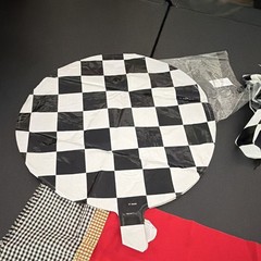 Racing Party Decorations Red, White, Black, Green