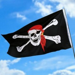 Pirate Bandana Skull Crossbone Jolly Roger Banner Halloween Party Decor Flag