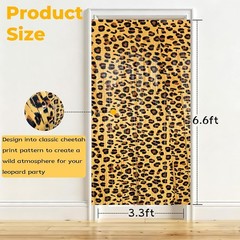 Effortless Peel-and-Stick Cheetah Print Party Backdrops – 2 Pack, 3.3ft x 6.6ft