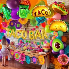 , Cinco De Mayo Decorations – Huge 13 Pcs, Taco Bar Decorations, Fiesta Party…
