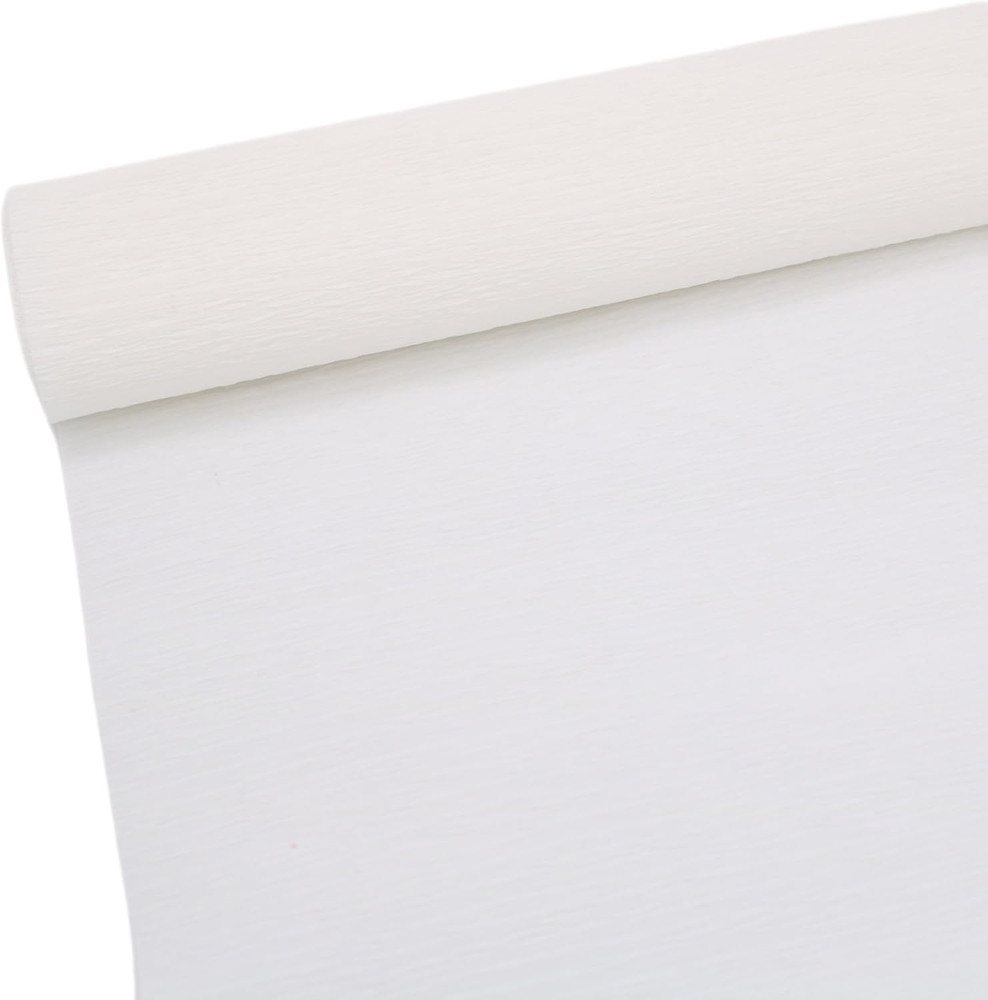 70g Premium Crepe Paper Roll for Flower Making White Green Pink Crepe Paper Shee
