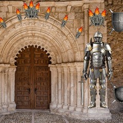 30 Pieces Medieval Party Decorations 6 Feet Jointed Suit Of Armor Knight Cut Out