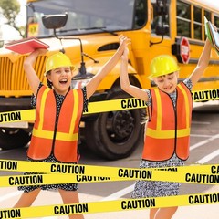13 Pcs Construction Birthday Party Supplies 6 Kids Construction Vests 6 Kids …