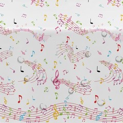 Music Theme Party Tablecloths Decorations, Disposable Music Notes Party Supplies