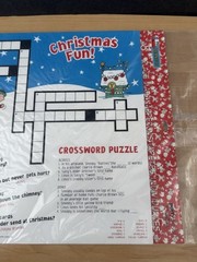 Peanuts Snoopy Vintage Christmas Holiday Party Express 8 Placemats Kids NOS